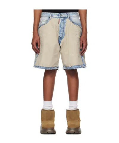 DSQUARED2 SEMPLICE CARPENTER DENIM SHORTS