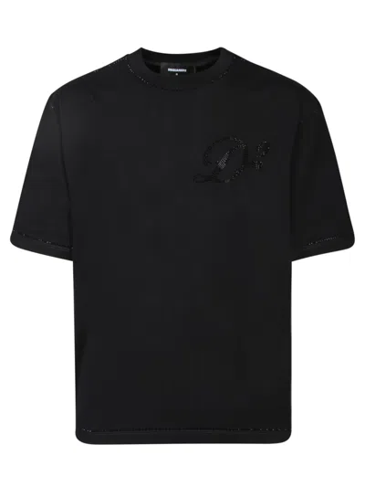 Dsquared2 Sequin-embellished Black T-shirt