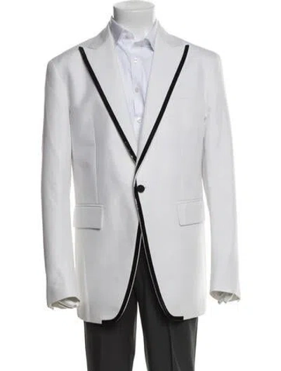 Pre-owned Dsquared2 Sequin Embellishments Blazer In White