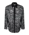 Dsquared2 Black Sequin Shirt In Black