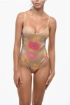 Dsquared2 Sequined One Piece Swimsuit In Multi