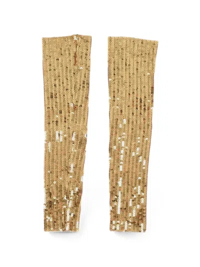 Dsquared2 Sequin-embellished Sleeves In Gold