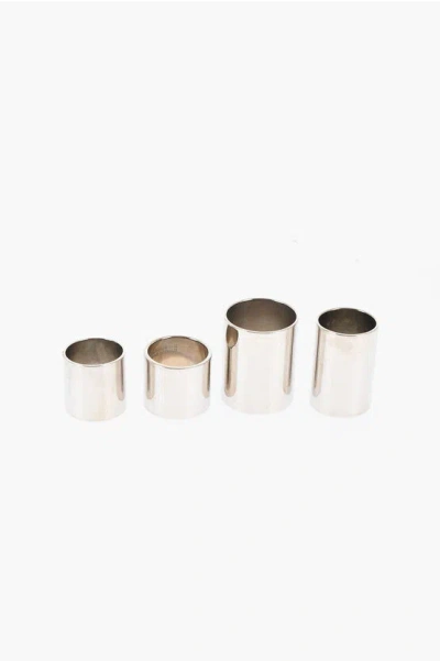 Dsquared2 Set Of 4 Metal Bondage Ring Grösse M
