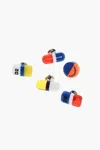 Dsquared2 Set Of 5 Multicolor Pill-shaped Pins