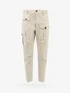 Dsquared2 Logo-patch Cargo Pants In Beige