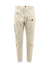Dsquared2 Logo-patch Cargo Pants In Beige