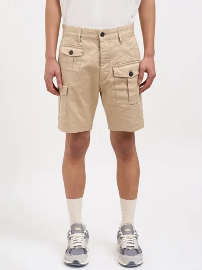 Dsquared2 Sexy Cargo Bermuda Shorts In Neutral