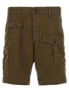 Dsquared2 Cargo Style Shorts Featuring Multiple Pockets In Brown