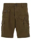 Dsquared2 Cargo Style Shorts Featuring Multiple Pockets In Brown