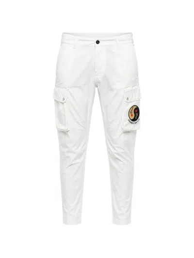 Dsquared2 Sexy Cargo Fit Patch Trouseres In White