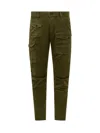Dsquared2 Mens Green Sexy Slip-pocket Regular-fit Tapered-leg Stretch-cotton Trousers In Green