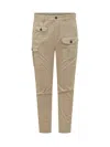 Dsquared2 Cargo Trousers With Pockets In Brown