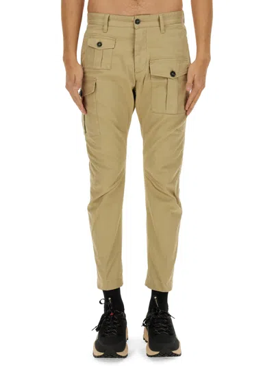 Dsquared2 Dsquared Men "sexy Cargo" Pants In Beige