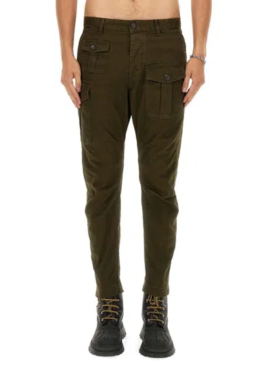 Dsquared2 Cotton Pants In Green
