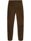 Dsquared2 Cargo Pants With Button And Pocket Accents In Military Green