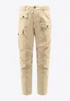 Dsquared2 Sexy Cargo Cotton Trousers In Neutral