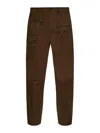 Dsquared2 Cargo Pants With Button And Pocket Accents In Verde