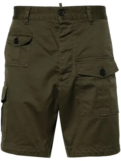 Dsquared2 Sexy Cargo Shorts In Green