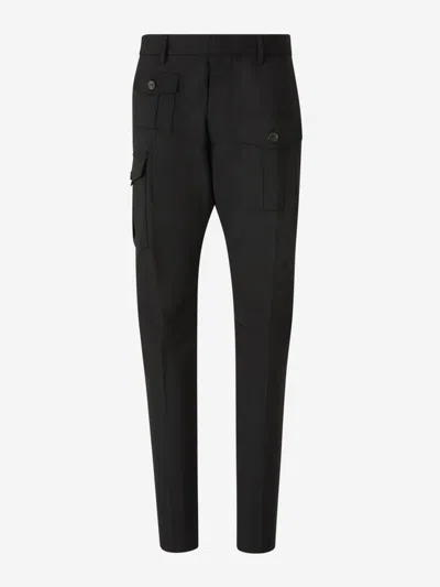 Dsquared2 Sexy Cargo Trousers In Black