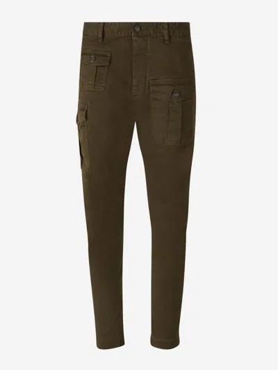 Dsquared2 Sexy Cargo Trousers In Green