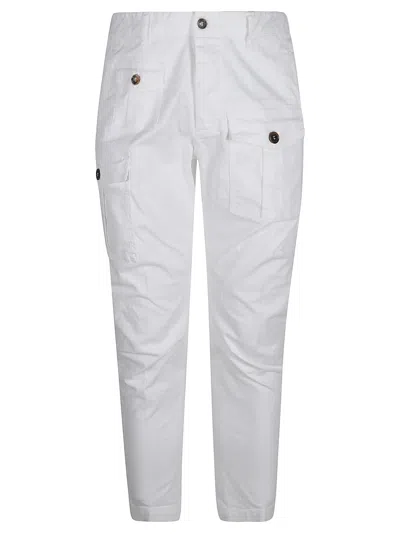 Dsquared2 Sexy Cargo Trousers In White