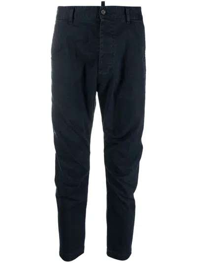 Dsquared2 Blue Medium Waist Trousers