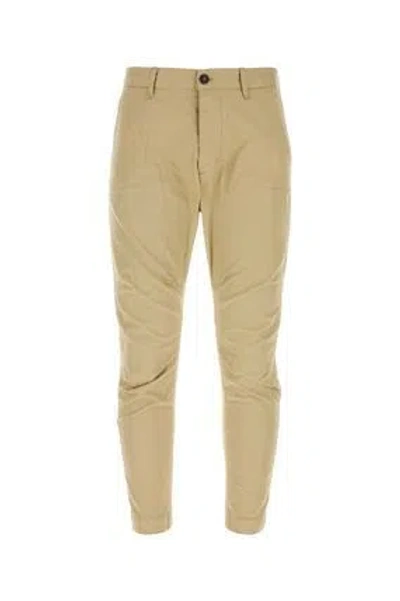 Dsquared2 Dsquared Beige Stretch Cotton Sexy Chino Pant In Brown