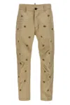 Dsquared2 Embroidered Pattern Chino Trousers