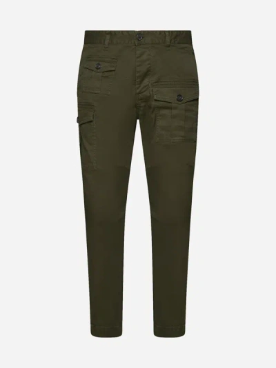 DSQUARED2 SEXY COTTON CARGO TROUSERS