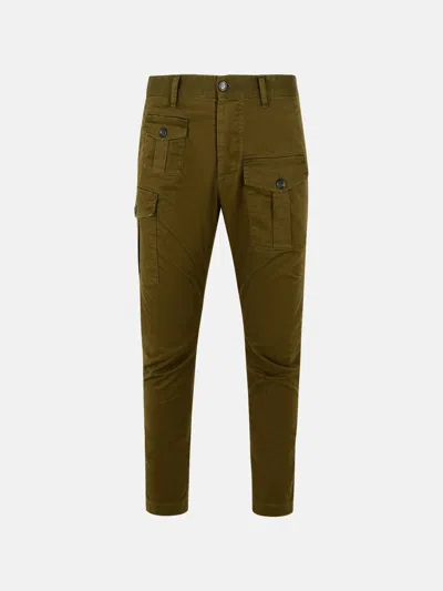 Dsquared2 'sexy' Dark Green Cotton Cargo Pantone