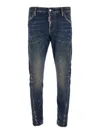 Dsquared2 Stretch Denim Sexy Twist Jeans In Blue