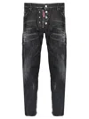 Dsquared2 Zip Detail Distressed Denim Jeans