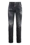 Dsquared2 Sexy Twist Skinny Jeans In Black