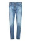Dsquared2 Stylish Trousers Five-pocket Design In Blue