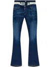 Dsquared2 Sharpei Bootcut Jeans In Blue