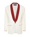 Dsquared2 Single-breasted Blazer In White
