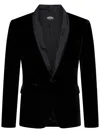 Dsquared2 Shawl Tuxedo Blazer In Black