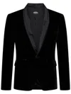 Dsquared2 Shawl Tuxedo Blazer In Black