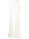 Dsquared2 Laced Super Flared Trousers In Neutrals