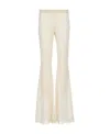 Dsquared2 Sheer-lace Flared Trousers In White