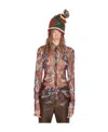 Dsquared2 All-over Sheer Shirt In Brown