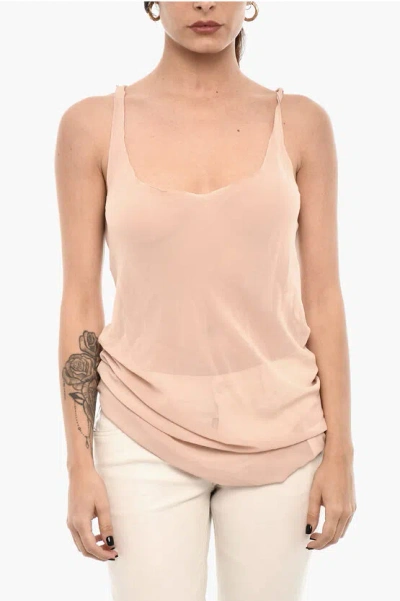 Dsquared2 Sheer Silk And Nylon Top Grösse 38