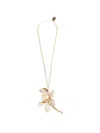 Dsquared2 Shell-pendant Cable-link Necklace In Gold