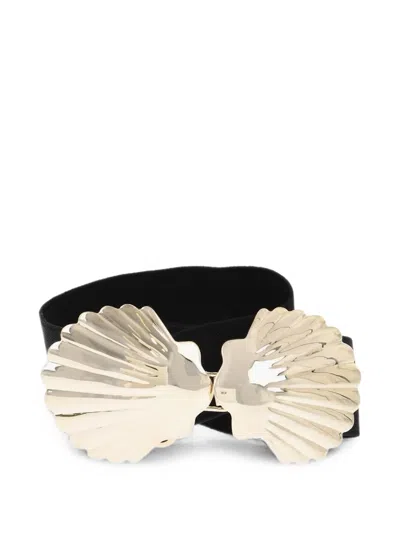Dsquared2 Shell-shaped Belt In Black
