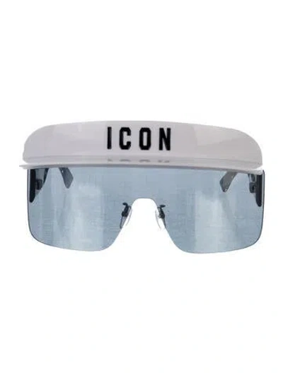 Pre-owned Dsquared2 Shield Mirrored Sunglasses In Multi