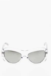Dsquared2 Shield Sunglasses With See-through Frame And Mirrored Lenses In Transparent
