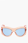 Dsquared2 Shield Sunglasses With See-through Frame In Blue