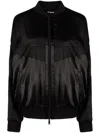 Dsquared2 Shine-effect Bomber Jacket In Schwarz