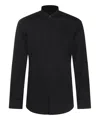 Dsquared2 Pointed-collar Conceal Fastened Shirt In Black
