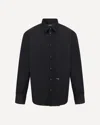 Dsquared2 Dsquared Men Black Stretch Poplin Shirt In Black